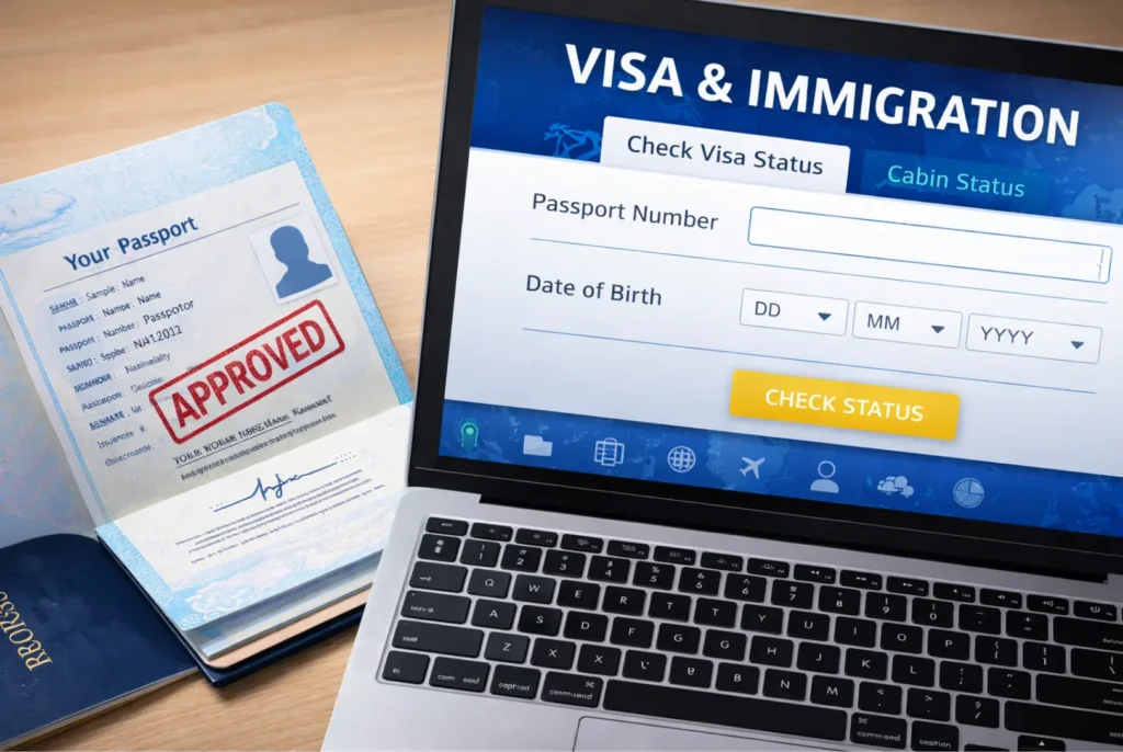 Check passport status and visa application status before starting petrol pump jobs in Dubai